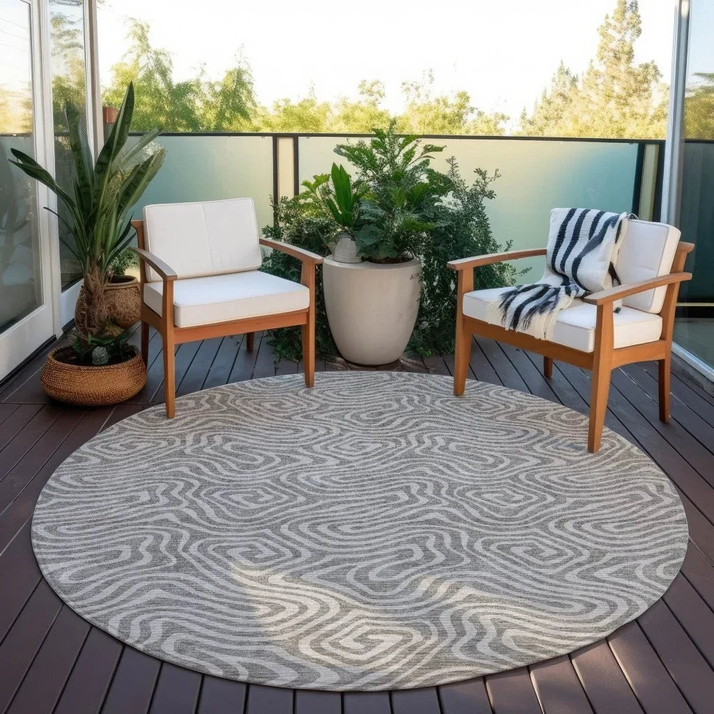 LOOMLAN Rugs Raya Taupe Washable Indoor-Outdoor Rug