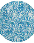 LOOMLAN Rugs Raya Teal Washable Indoor-Outdoor Rug