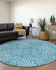 LOOMLAN Rugs Raya Teal Washable Indoor-Outdoor Rug