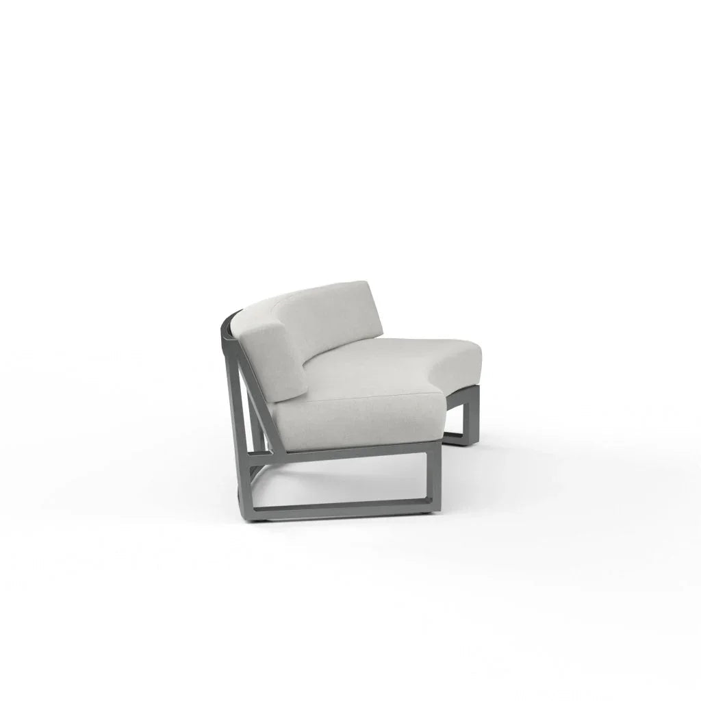 Redondo Sunbrella Outdoor Curved Sofa - LOOMLAN - Sunset West - Outdoor Sofas &amp; Loveseats