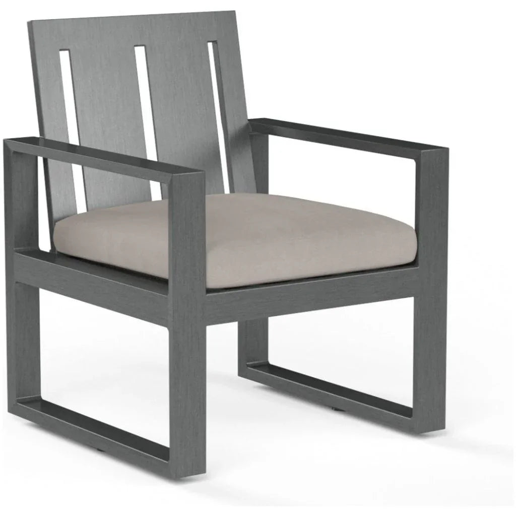 Redondo Sunbrella Outdoor Dining Armchair 2PC - LOOMLAN - Sunset West - Outdoor Dining Chairs