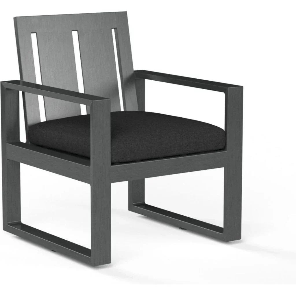 Redondo Sunbrella Outdoor Dining Armchair 2PC - LOOMLAN - Sunset West - Outdoor Dining Chairs