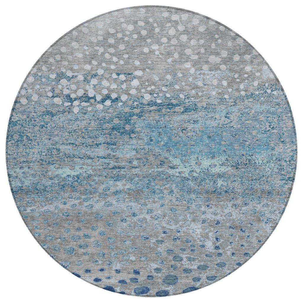 LOOMLAN Rugs Renora Gray Washable Indoor-Outdoor Rug