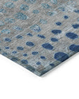 LOOMLAN Rugs Renora Gray Washable Indoor-Outdoor Rug