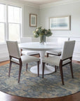 LOOMLAN Rugs Riga Blue Washable Indoor-Outdoor Rug
