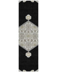 LOOMLAN Rugs Riven Black Washable Indoor-Outdoor Rug