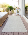 LOOMLAN Rugs Riyala Beige Washable Indoor-Outdoor Rug
