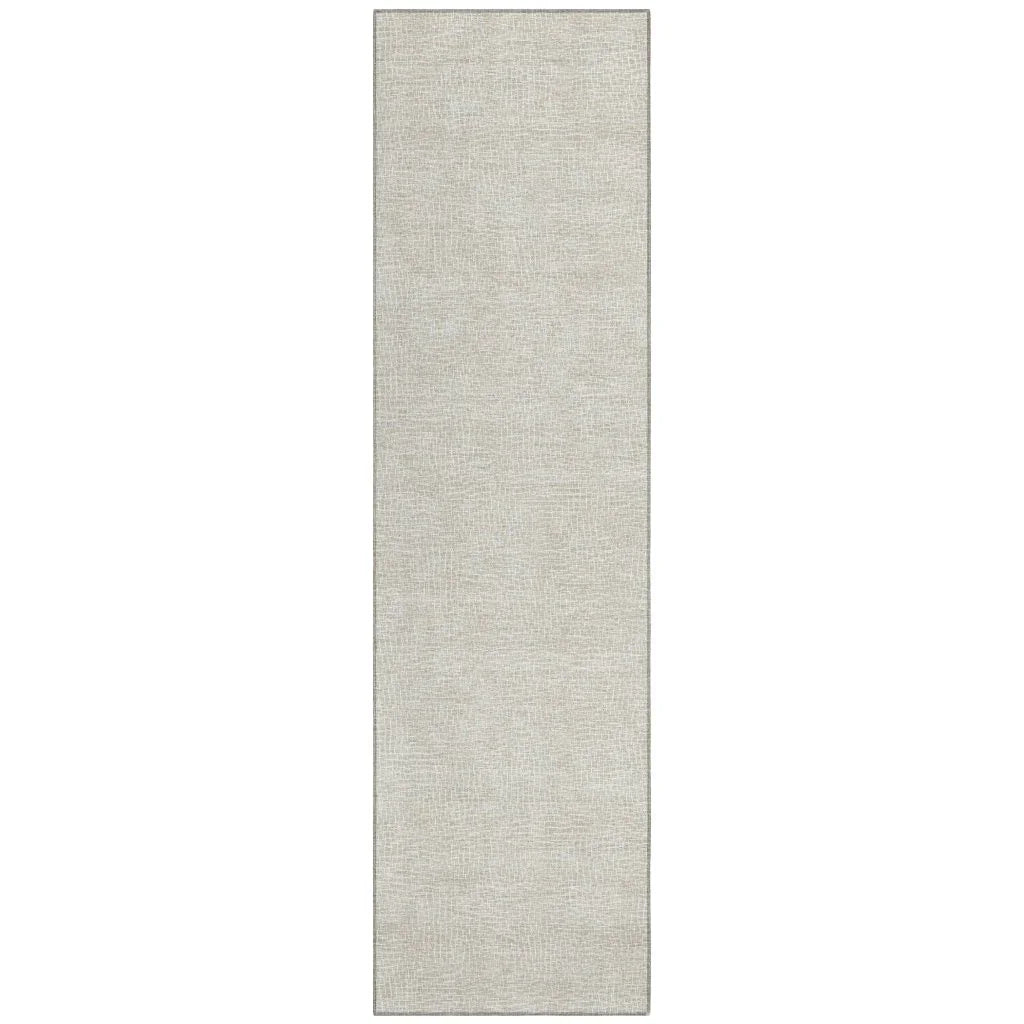 LOOMLAN Rugs Riyala Beige Washable Indoor-Outdoor Rug