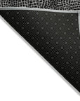 LOOMLAN Rugs Riyala Black Washable Indoor-Outdoor Rug