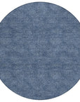 LOOMLAN Rugs Riyala Blue Washable Indoor-Outdoor Rug