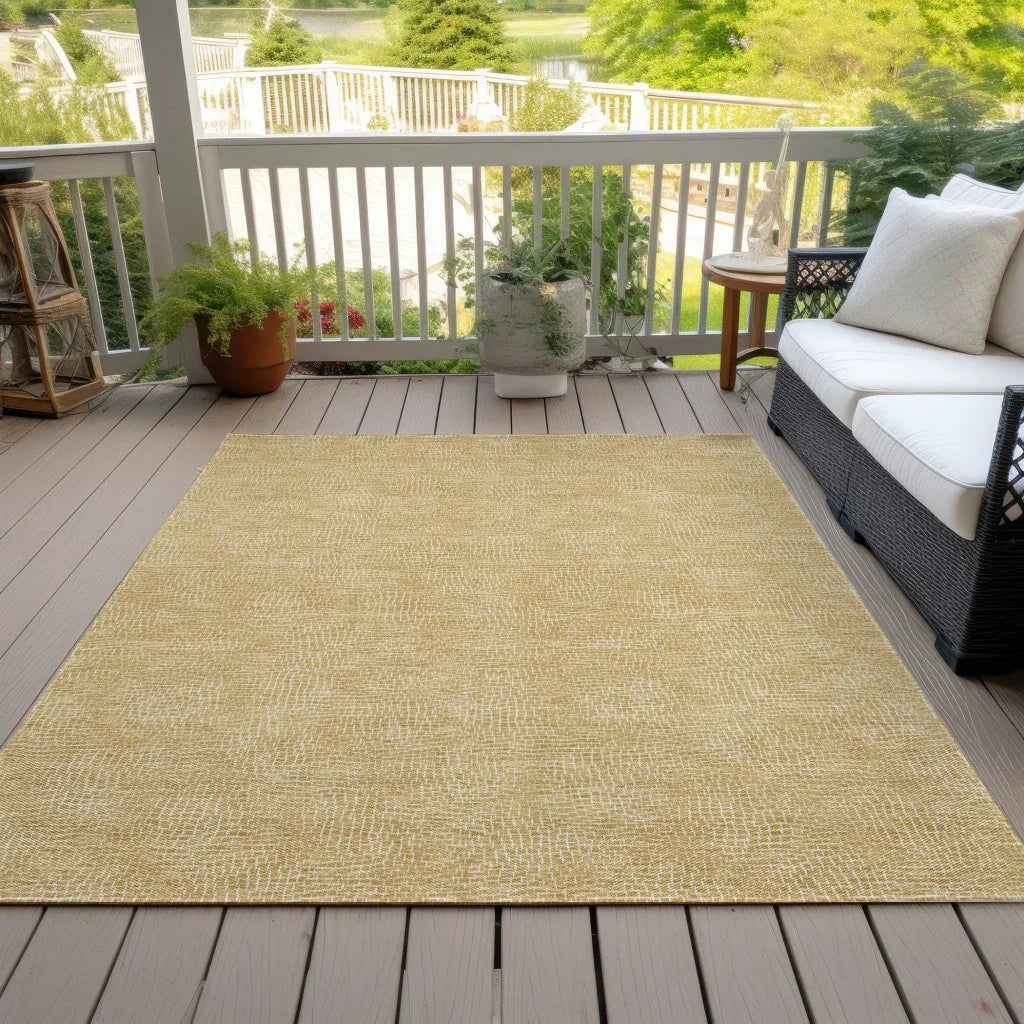 LOOMLAN Rugs Riyala Gold Washable Indoor-Outdoor Rug