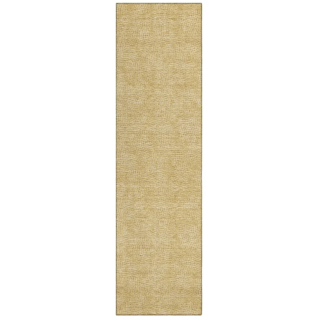 LOOMLAN Rugs Riyala Gold Washable Indoor-Outdoor Rug