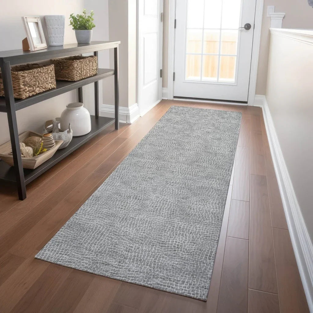 LOOMLAN Rugs Riyala Gray Washable Indoor-Outdoor Rug