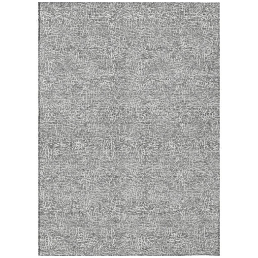 LOOMLAN Rugs Riyala Gray Washable Indoor-Outdoor Rug