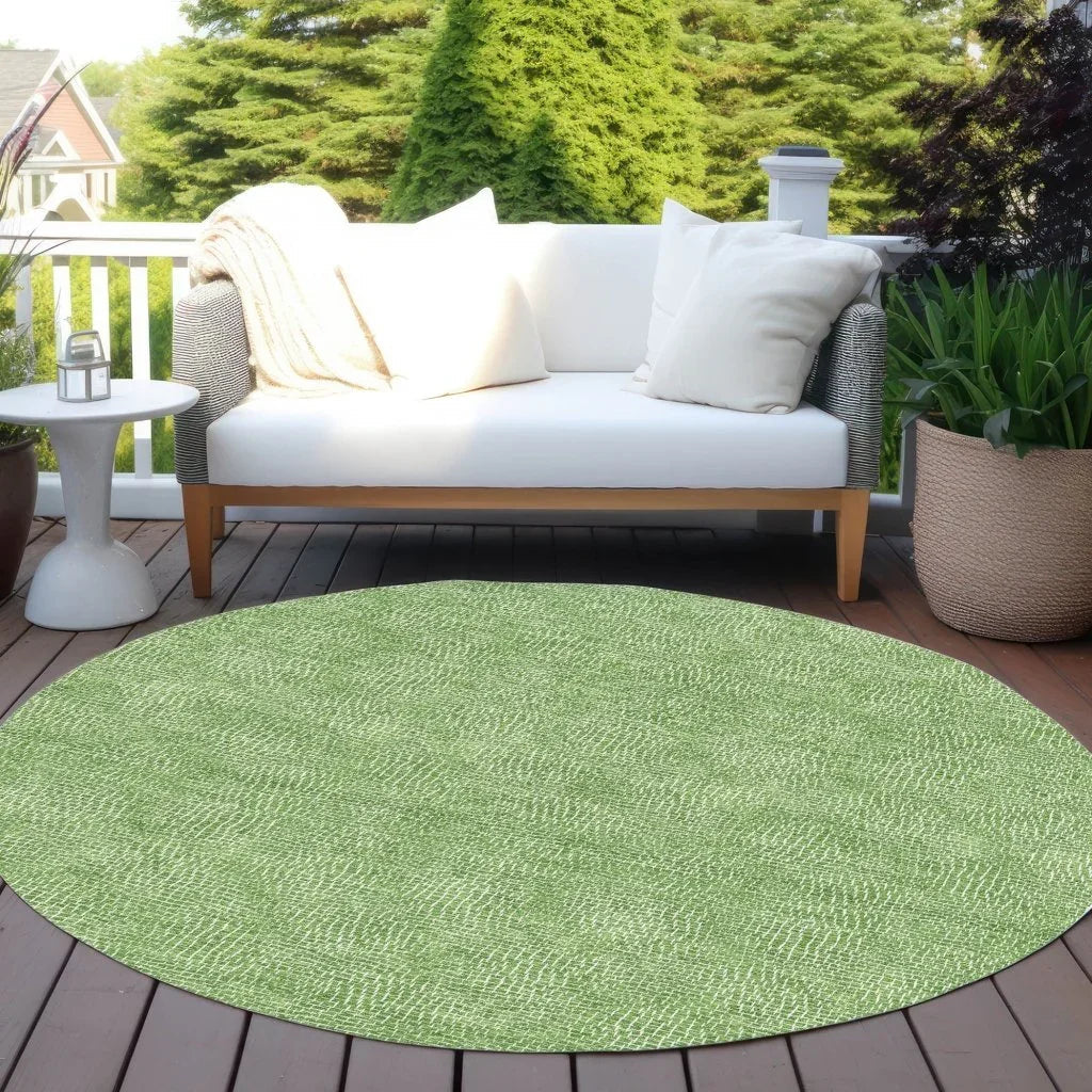 LOOMLAN Rugs Riyala Green Washable Indoor-Outdoor Rug