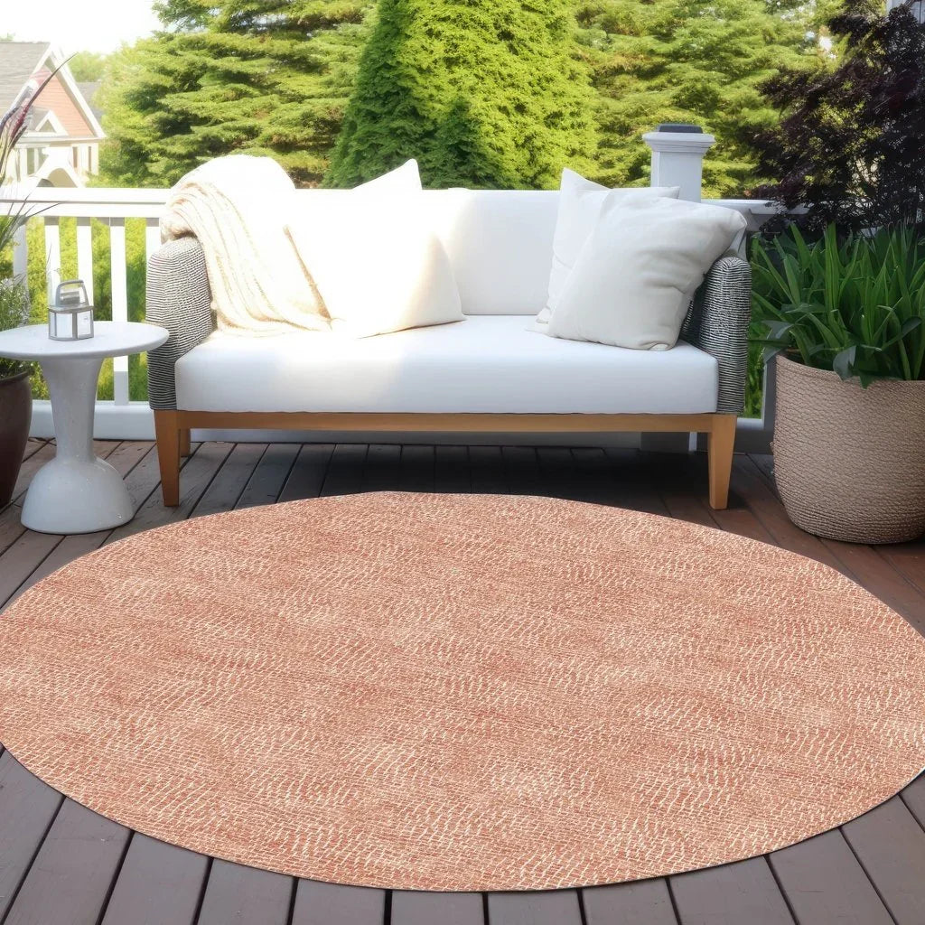 LOOMLAN Rugs Riyala Orange Washable Indoor-Outdoor Rug