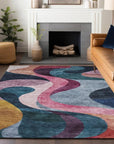 LOOMLAN Rugs Rory Green Washable Indoor-Outdoor Rug
