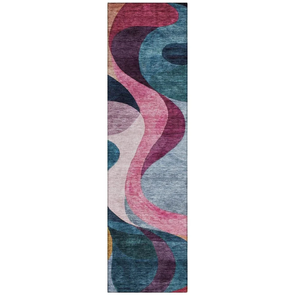 LOOMLAN Rugs Rory Green Washable Indoor-Outdoor Rug