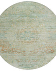 LOOMLAN Rugs Rosantha Green Washable Indoor-Outdoor Rug