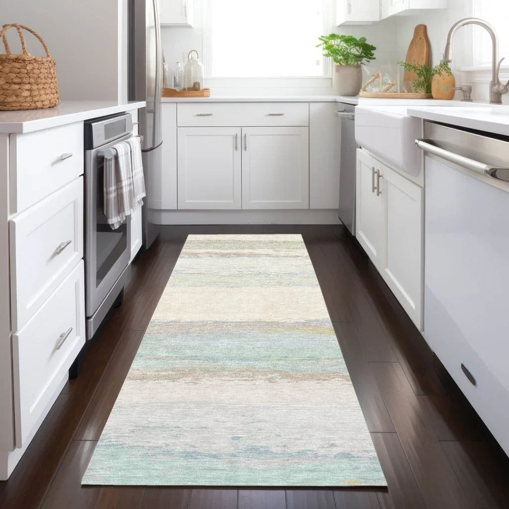 LOOMLAN Rugs Runa Ivory Washable Indoor-Outdoor Rug