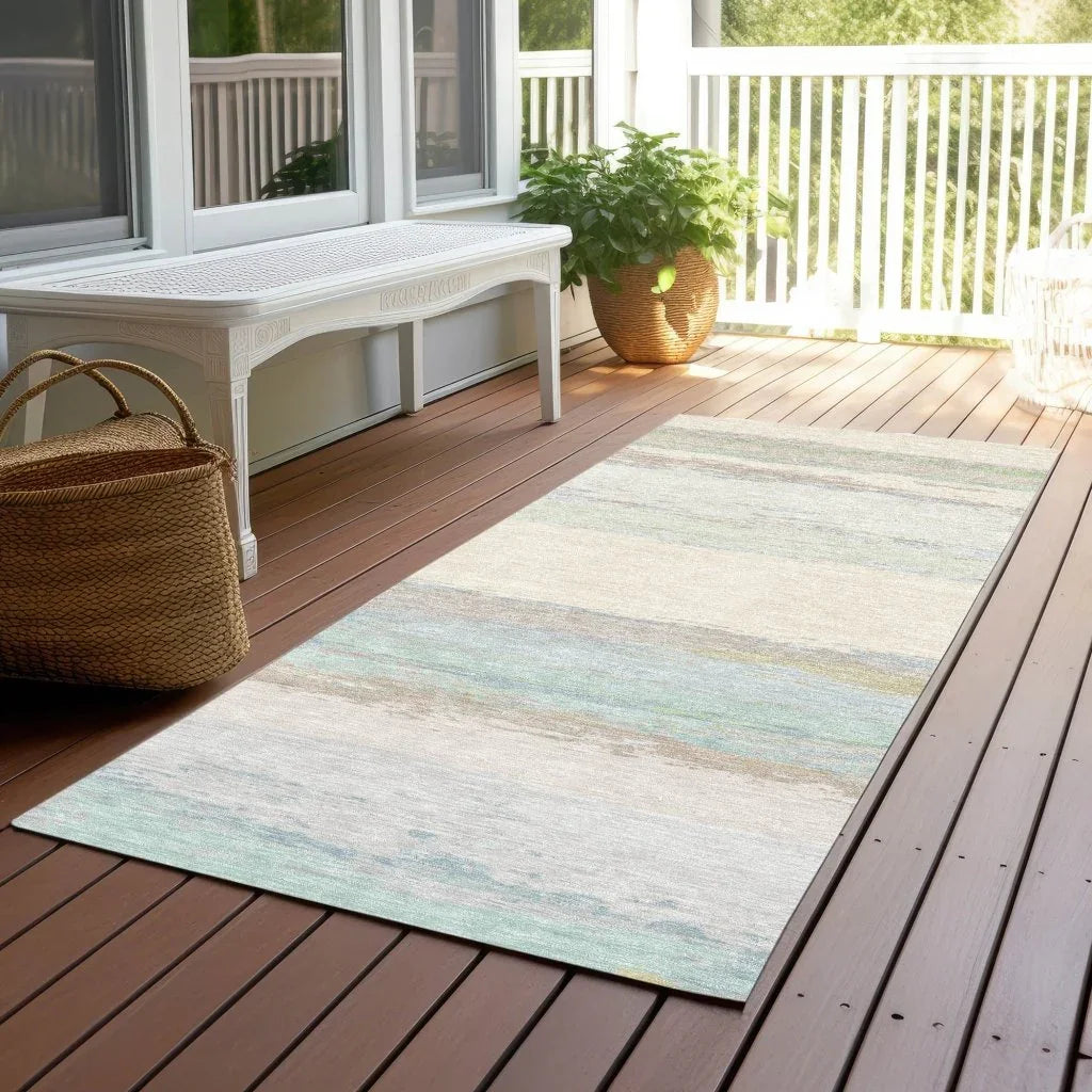 LOOMLAN Rugs Runa Ivory Washable Indoor-Outdoor Rug