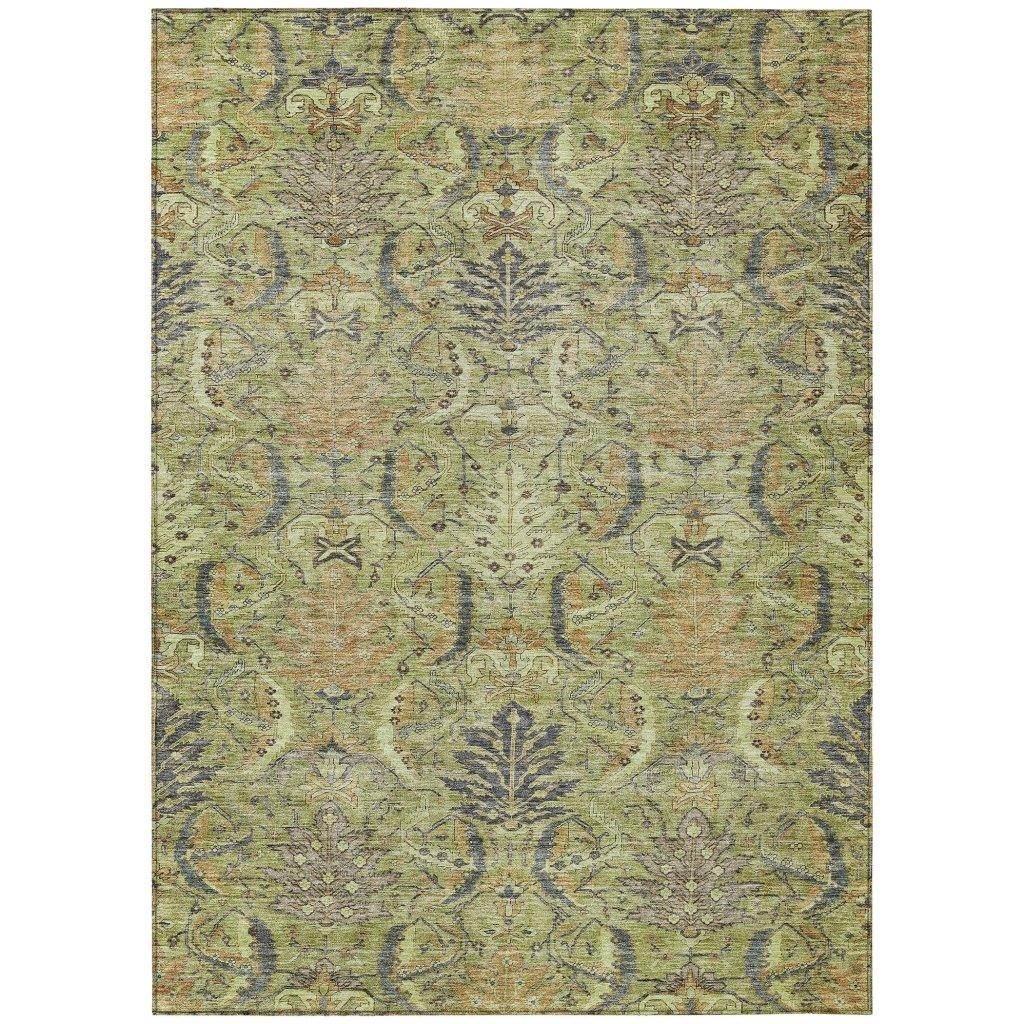 LOOMLAN Rugs Rustica Aloe Washable Indoor-Outdoor Rug