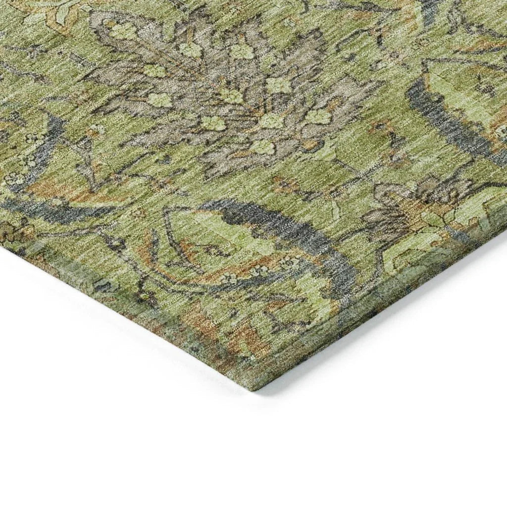 LOOMLAN Rugs Rustica Aloe Washable Indoor-Outdoor Rug