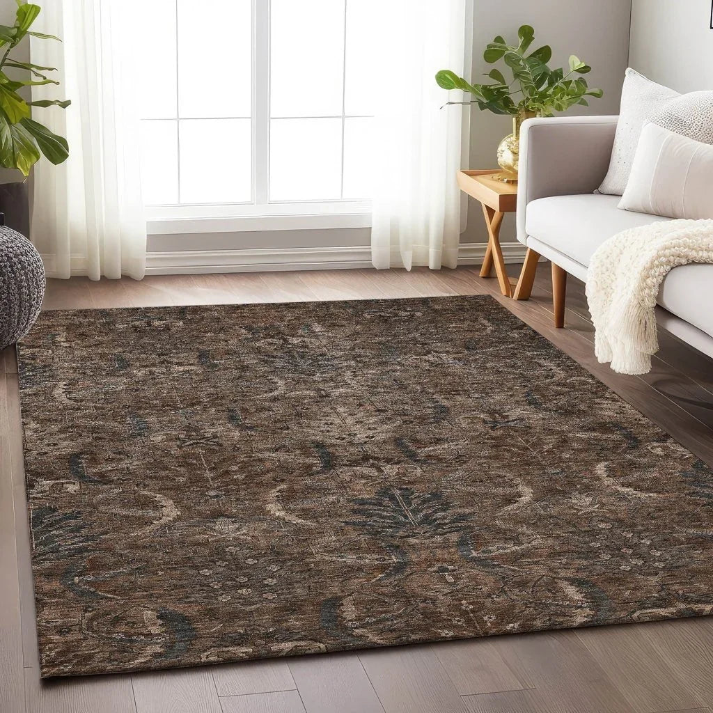 LOOMLAN Rugs Rustica Fudge Washable Indoor-Outdoor Rug