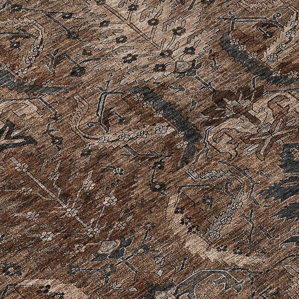 LOOMLAN Rugs Rustica Fudge Washable Indoor-Outdoor Rug
