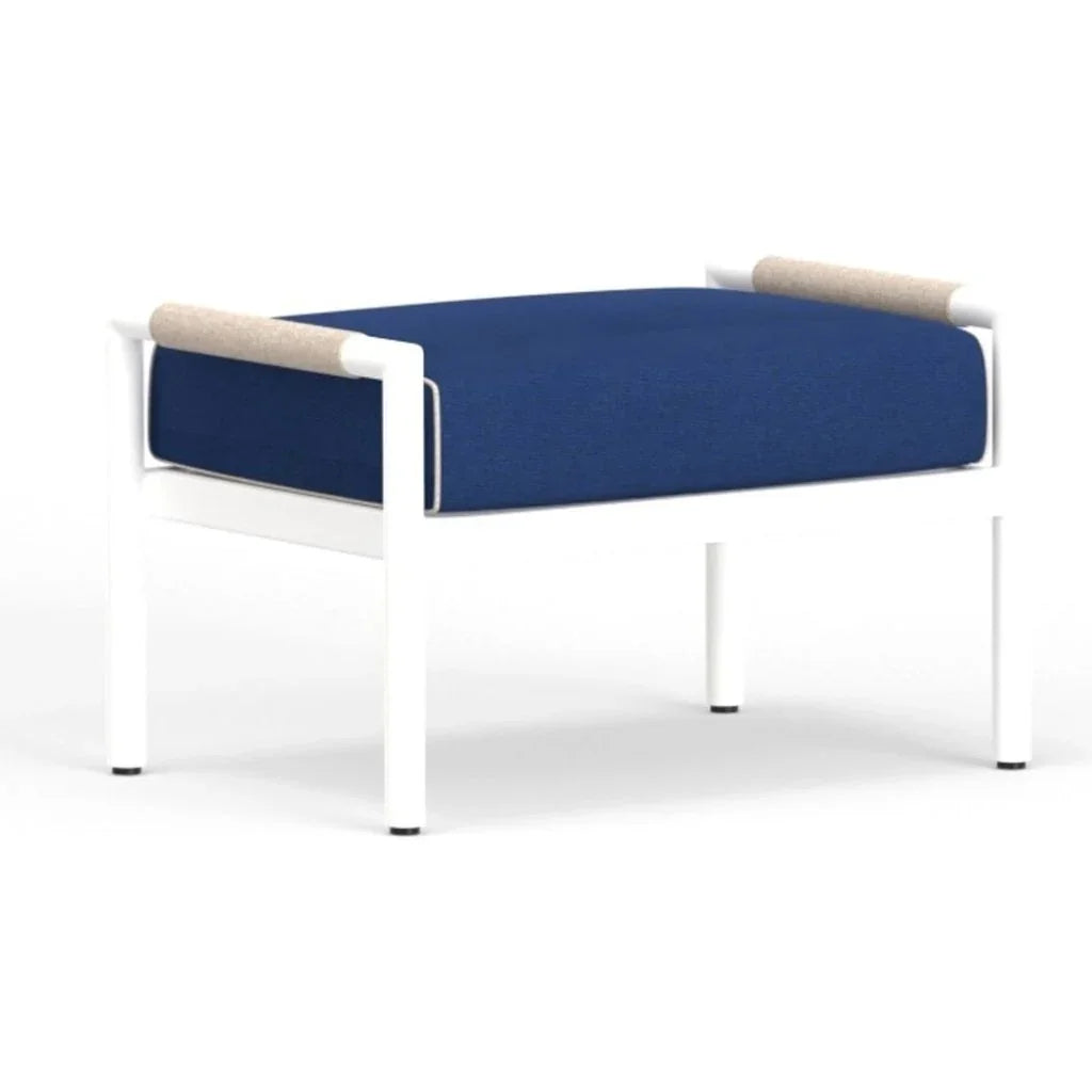 Sabbia Weather - Resistant Outdoor Ottoman - LOOMLAN - Sunset West - Outdoor Ottomans