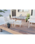Sabbia Weather - Resistant Outdoor Ottoman - LOOMLAN - Sunset West - Outdoor Ottomans