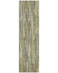 LOOMLAN Rugs Saharae Green Washable Indoor-Outdoor Rug