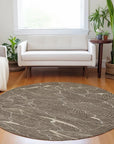 LOOMLAN Rugs Sahari Brown Washable Indoor-Outdoor Rug