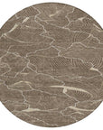 LOOMLAN Rugs Sahari Brown Washable Indoor-Outdoor Rug