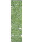 LOOMLAN Rugs Sahari Green Washable Indoor-Outdoor Rug