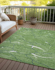 LOOMLAN Rugs Sahari Green Washable Indoor-Outdoor Rug