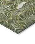 LOOMLAN Rugs Sahari Olive Washable Indoor-Outdoor Rug