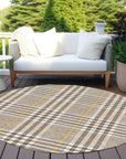 LOOMLAN Rugs Samira Brown Washable Indoor-Outdoor Rug