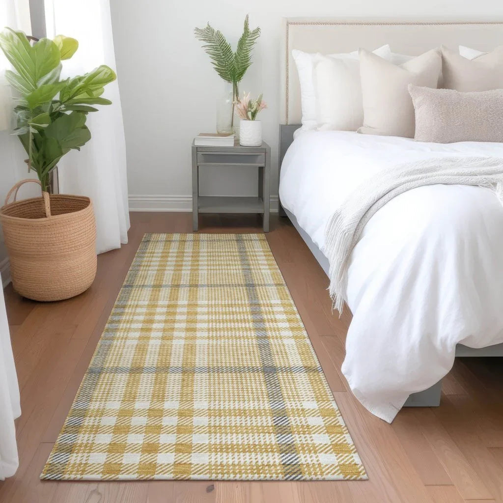 LOOMLAN Rugs Samira Gold Washable Indoor-Outdoor Rug