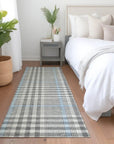 LOOMLAN Rugs Samira Gray Washable Indoor-Outdoor Rug