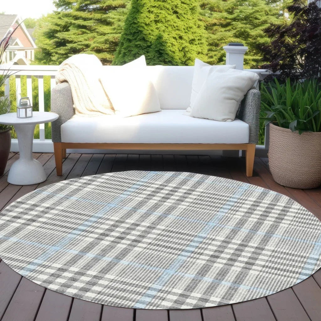 LOOMLAN Rugs Samira Gray Washable Indoor-Outdoor Rug