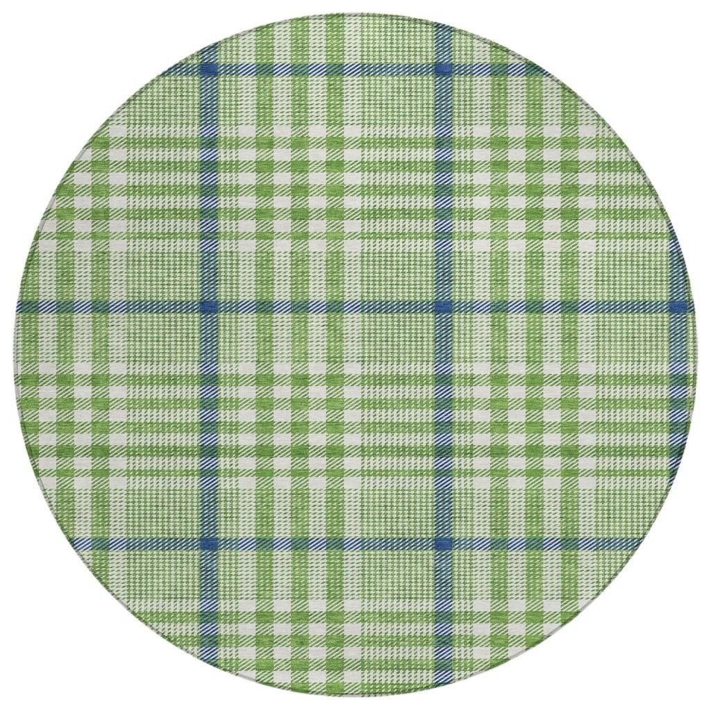 LOOMLAN Rugs Samira Green Washable Indoor-Outdoor Rug