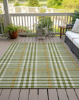 LOOMLAN Rugs Samira Olive Washable Indoor-Outdoor Rug