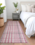 LOOMLAN Rugs Samira Pink Washable Indoor-Outdoor Rug
