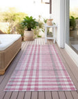 LOOMLAN Rugs Samira Pink Washable Indoor-Outdoor Rug