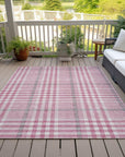 LOOMLAN Rugs Samira Pink Washable Indoor-Outdoor Rug