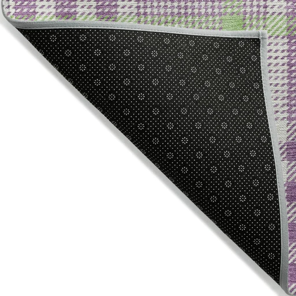 LOOMLAN Rugs Samira Purple Washable Indoor-Outdoor Rug