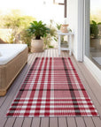 LOOMLAN Rugs Samira Red Washable Indoor-Outdoor Rug