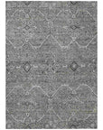 LOOMLAN Rugs Samirah Gray Washable Indoor-Outdoor Rug