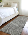LOOMLAN Rugs Samirah Gray Washable Indoor-Outdoor Rug